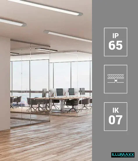 LED prachotěsné svítidlo FLAT 36W 3900lm PC 4000K