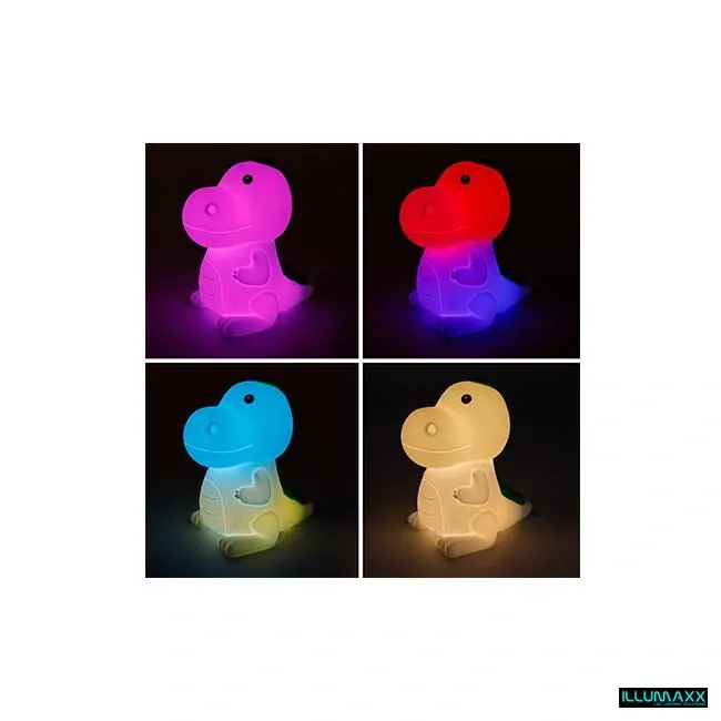 Noční světlo tap tap light DINOSAURUS, 2,5W , napájení kabelem USB-C, 