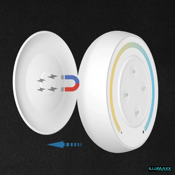 Nástěnný ovladač stmívač S1-W pro CCT LED pásky, bílý
