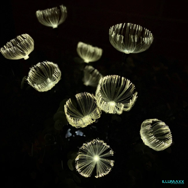 ILLUMAXX Svítidlo venkovní solární SOLAR FLOWERS se soumrakovým čidlem, výška 80cm