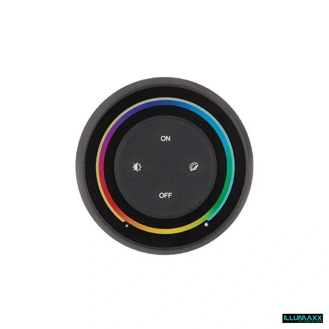Nástěnný ovladač stmívač S1-B pro RGB LED pásky, černý