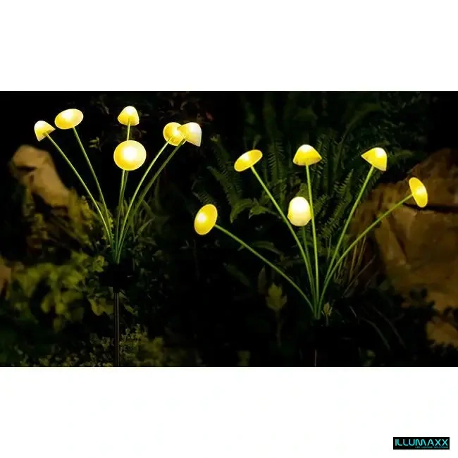 ILLUMAXX Svítidlo venkovní solární SOLAR MUSHROOMS se soumrakovým čidlem, výška 72cm