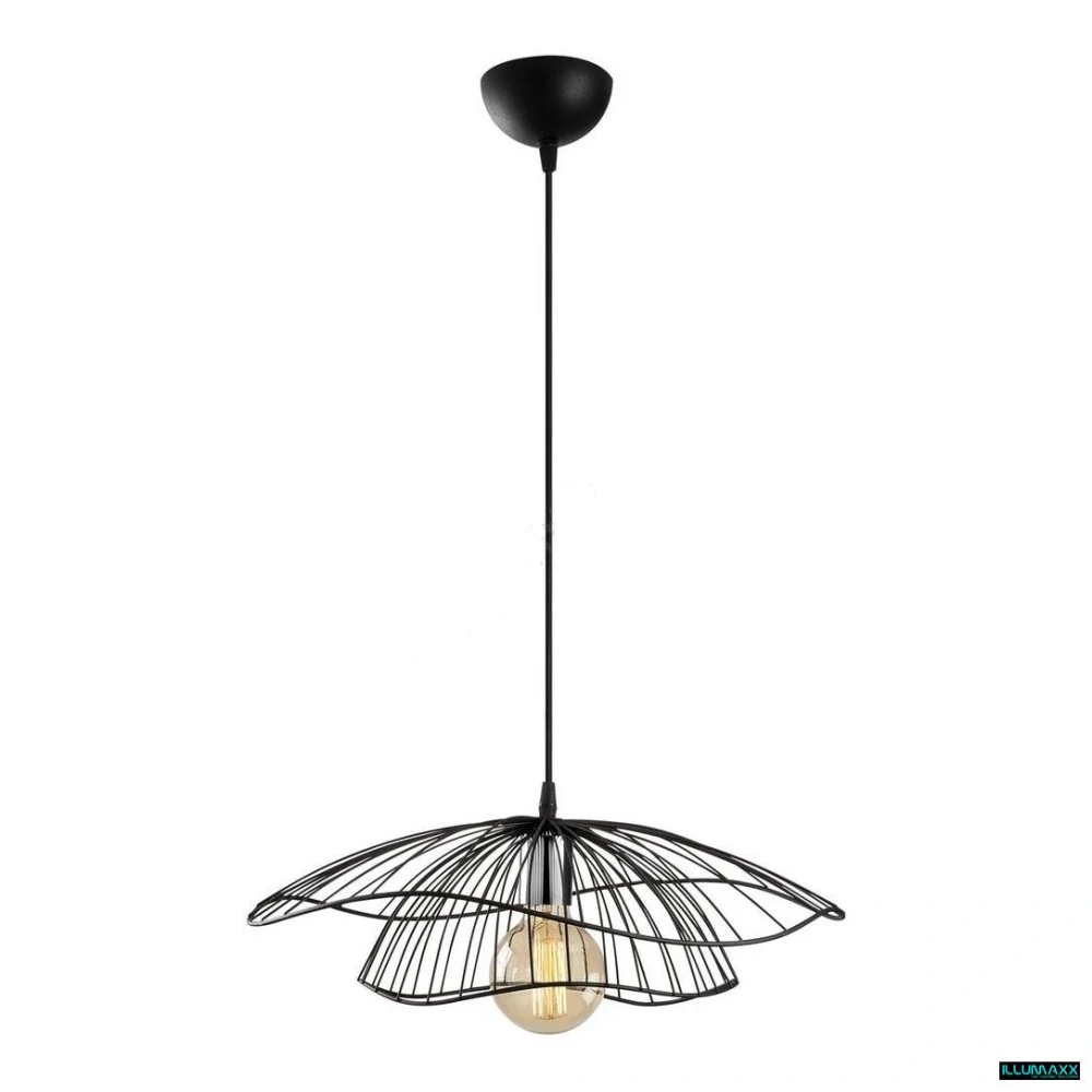 Závěsné svítidlo TEL6500 BLACK, 1x E27 barva černá