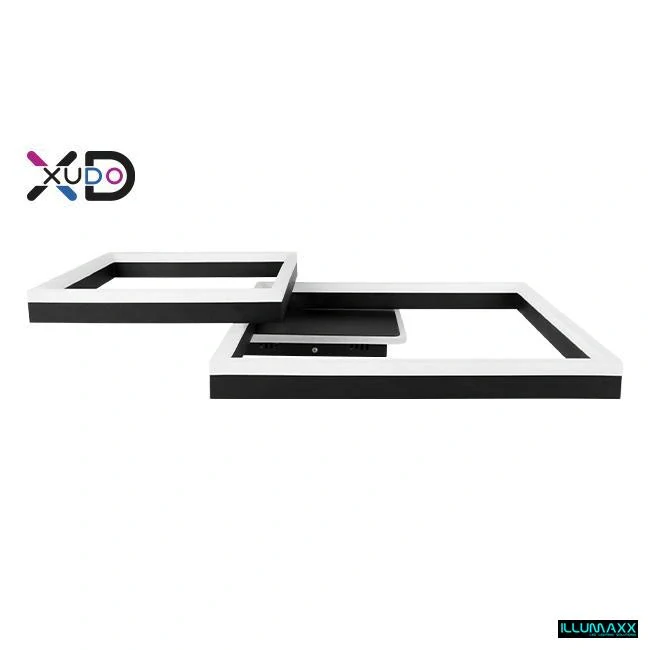 ILLUMAXX LED stropní svítidlo 55 W 65 × 50 cm černé