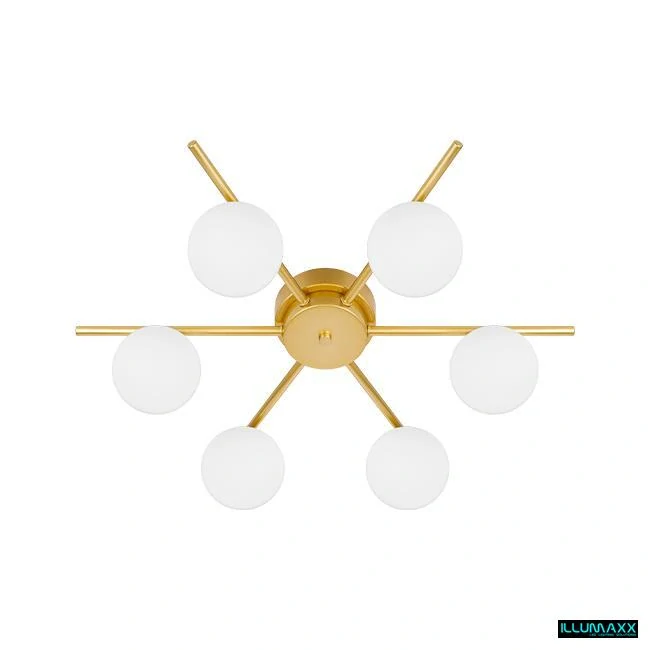 ILLUMAXX LED Stropní svítidlo BALI 6× G9 58 cm zlaté