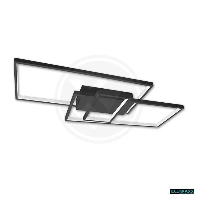 ILLUMAXX LED stropní svítidlo VELA 83x36x8 cm černé