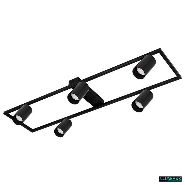 ILLUMAXX LED bodové stropní svítidlo BUMO 5 GU10 černé