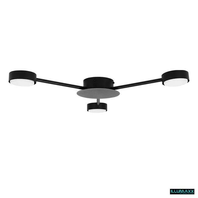 ILLUMAXX LED bodové stropní svítidlo ZIBO 3 černé