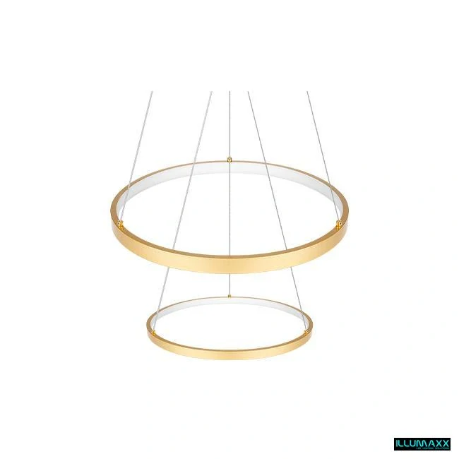 ILLUMAXX LED závěsné svítidlo LYNX 40/60 cm 64 W zlatý