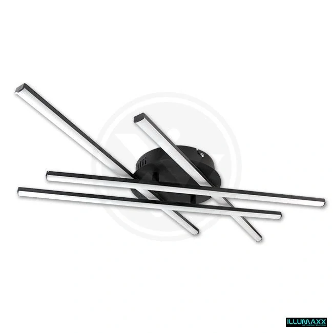 ILLUMAXX LED stropní svítidlo MODENA GRANDO 70 cm 34 W 4000 K černý