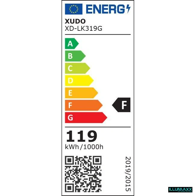 ILLUMAXX LED závěsné svítidlo MUNDO 40/60/80/100 cm 119 W 3CCT zlatý