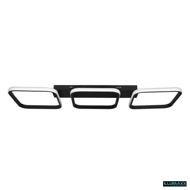 ILLUMAXX LED stropní svítidlo NEBULA CANIS 90 × 26 × 8,5 cm 33 W černý