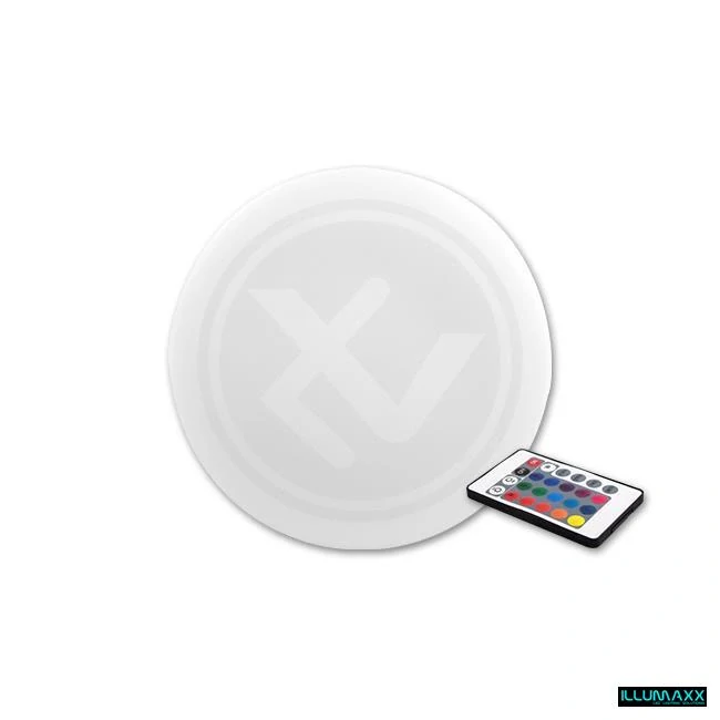 ILLUMAXX Solární LED zahradní koule RGB 30 cm bílá s dálkovým ovladačem
