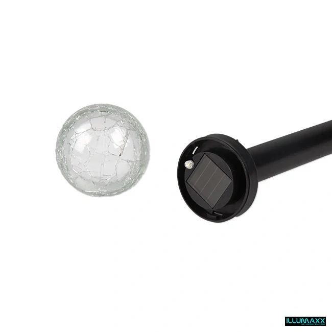 ILLUMAXX Solární LED zahradní svítidlo se skleněnou koulí 6 cm