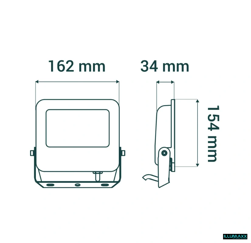LED reflektor, 50W, barva denní bílá 4000K, 8000lm, IP65