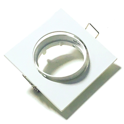 ILLUMAXX LED bodovka výklopná čtvercová, barva bílá, pro montáž pr. 75 mm