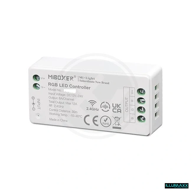 RF přijímač 037S, 12A k ovládání RGB LED pásků