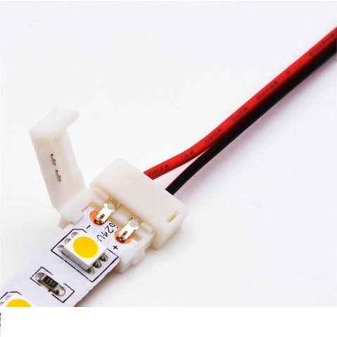 Konektor LED pásků s káblem napájecí 10mm
