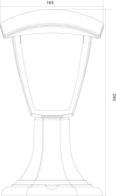 Svítidlo fasádní venkovní na sloup ZAWE 029 LED /IP54/