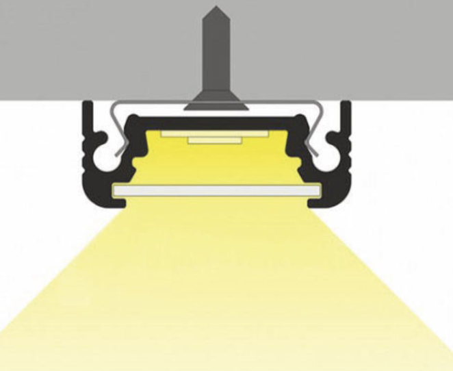Hliníkový profil W-I SURFACE10 BC/UX pro led pásky 20x8mm W-I 11 BC/UX 2m