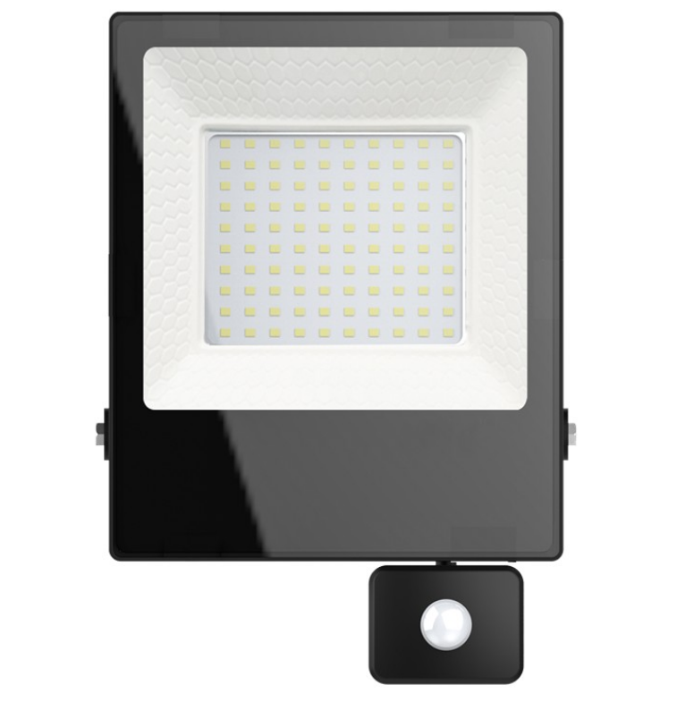 LED reflektor 50W,PIR,barva studená bílá 6500K,IP65