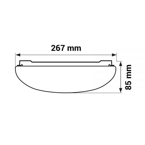 LED svítidlo IP41, 18W, 4000K, 1260LM s pohybovým a soumrakovým čidlem