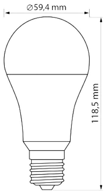 LED žárovka E27 11W 230V 1055lm, teplá bílá 3000K