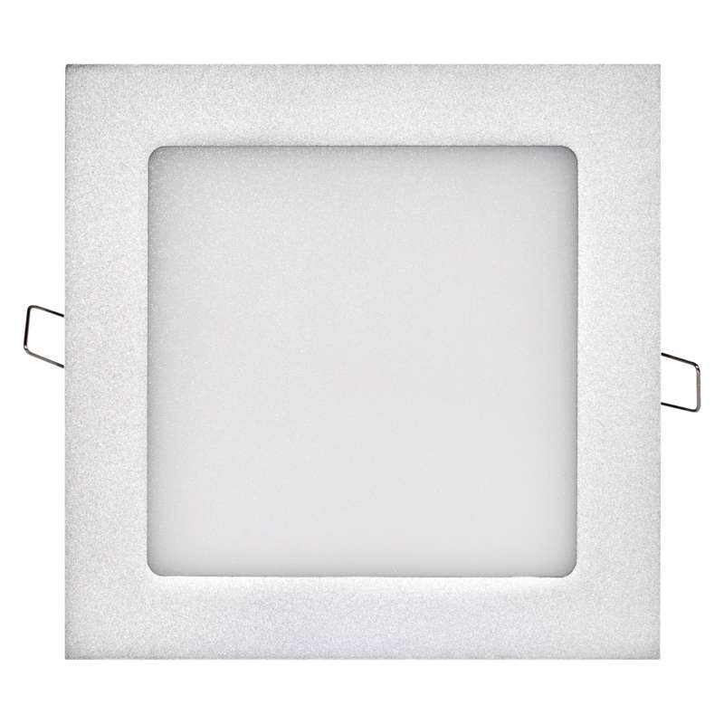 LED panel stříbrný čtvercový vestavný 6W, 480 lm, 230V, IP20, neutrální bílá