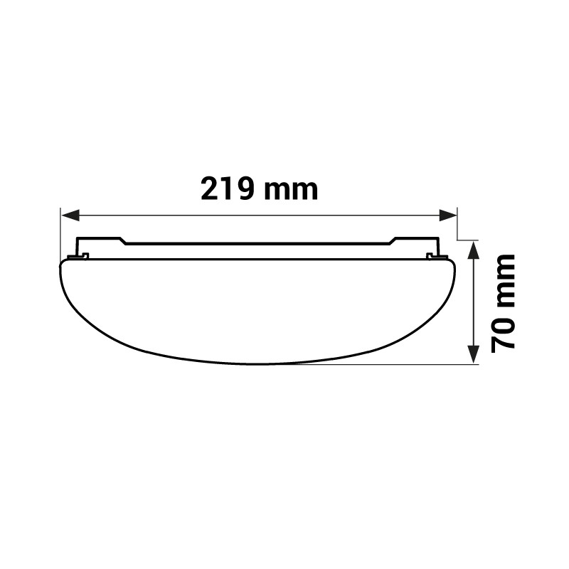 LED svítidlo IP41, 12W, 4000K, 840LM
