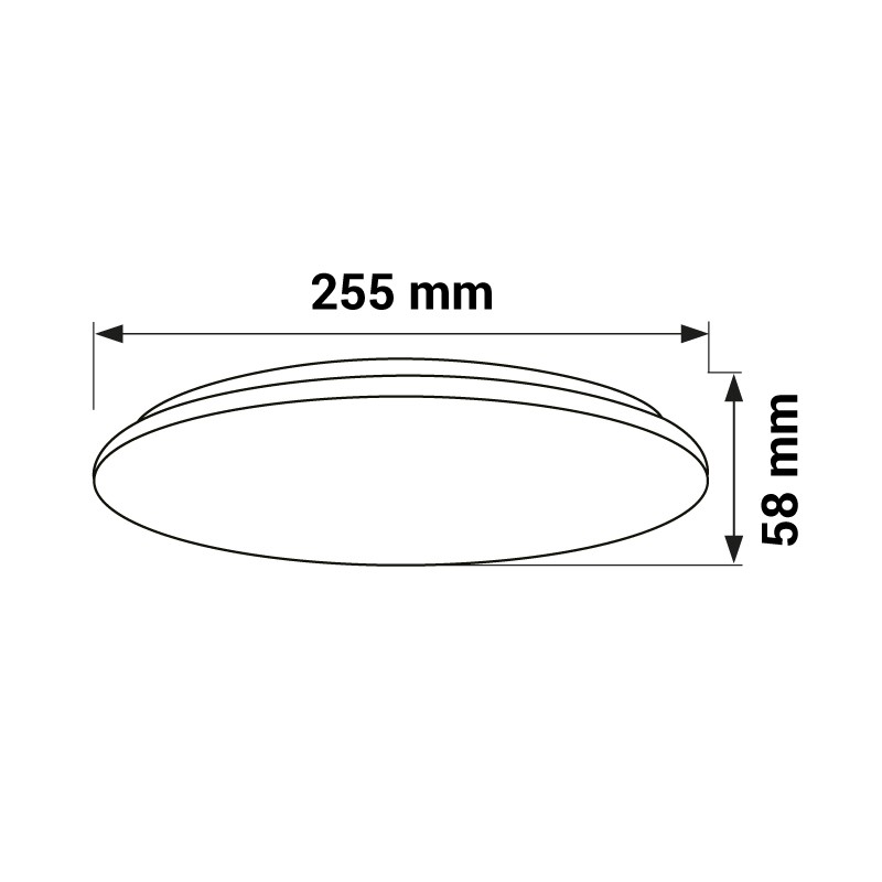 LED svítidlo IP20, 12W, 4000K, 840LM