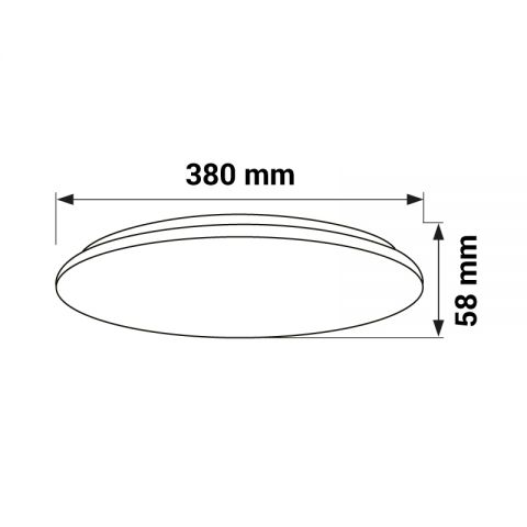 ILLUMAXX, LED svítidlo IP20, 24W, 4000K, 1680LM s pohybovým čidlem