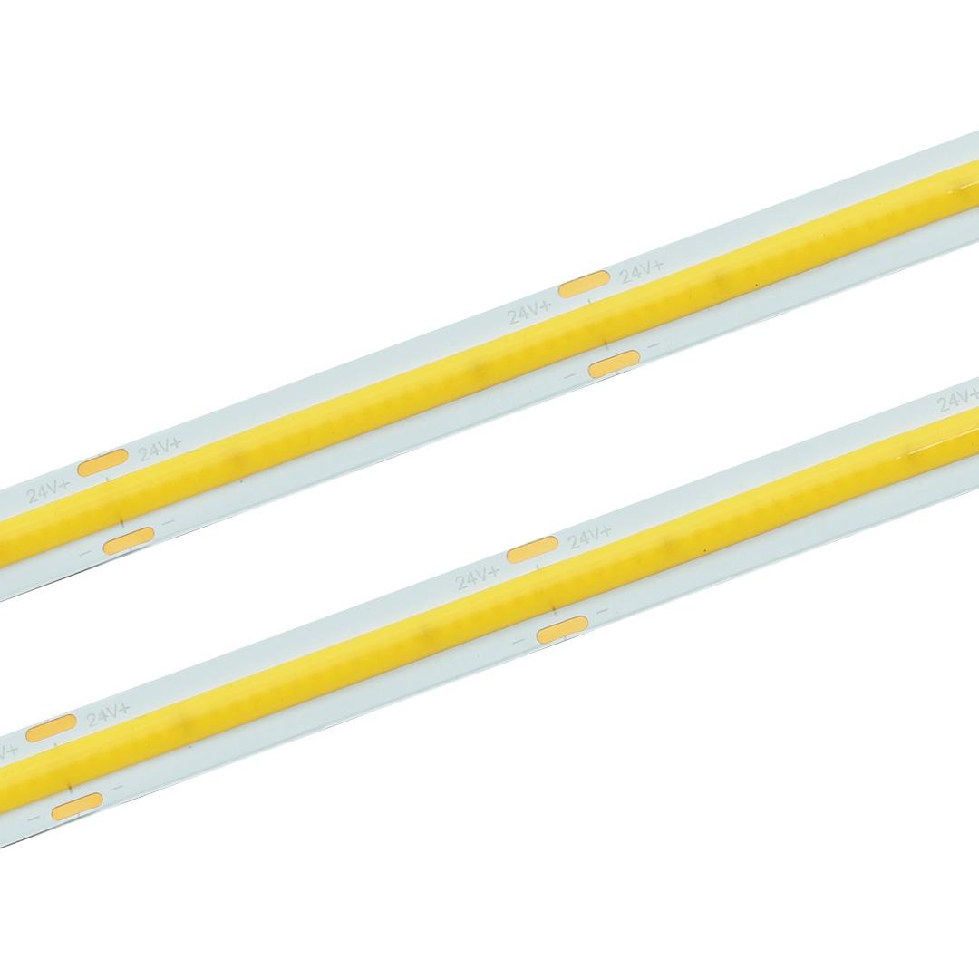LED COB pásek 1cm, COB 528xLED/m, 14,4W/m, teplá bílá, 1360lm/m, IP20, 24V, CRI92+