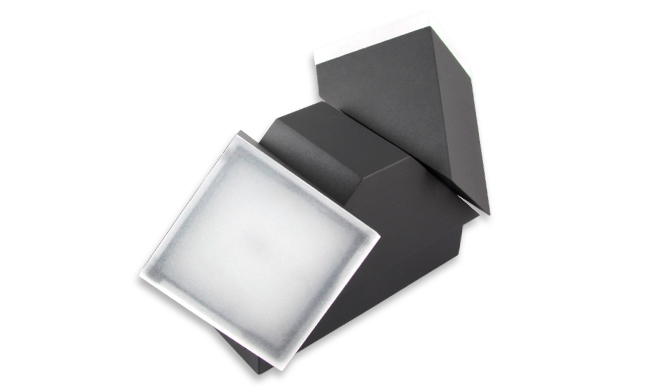 Svítidlo fasádní venkovní nástěnné šedé TWINDA /IP54/ 13W LED