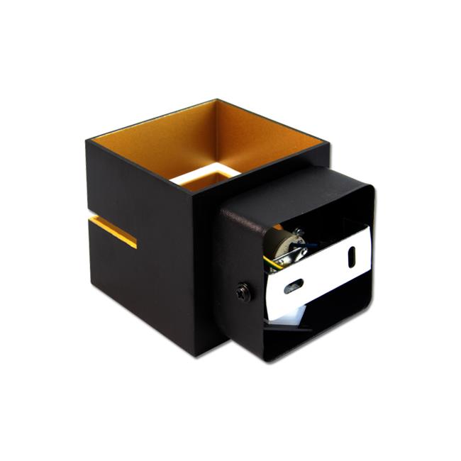 COSTA BLACK-GOLD, nástěnné svítidlo do interiéru, na žárovku G9, černo/zlaté provedení 