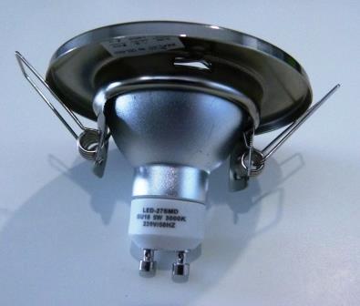 ILLUMAXX LED bodovka pevná, barva satin, pro montáž pr. 55 mm