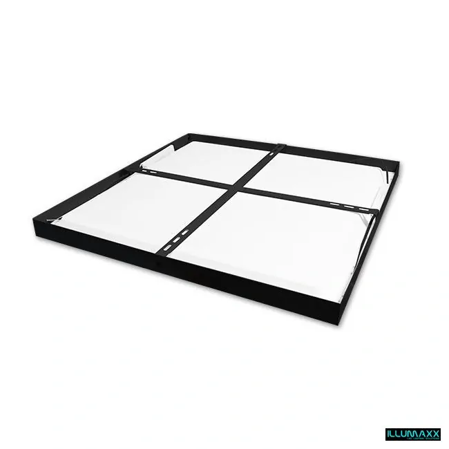 Černý LED panel přisazený obdélník 30W, 2400LM, 230V, IP20, denní bílá 4500K