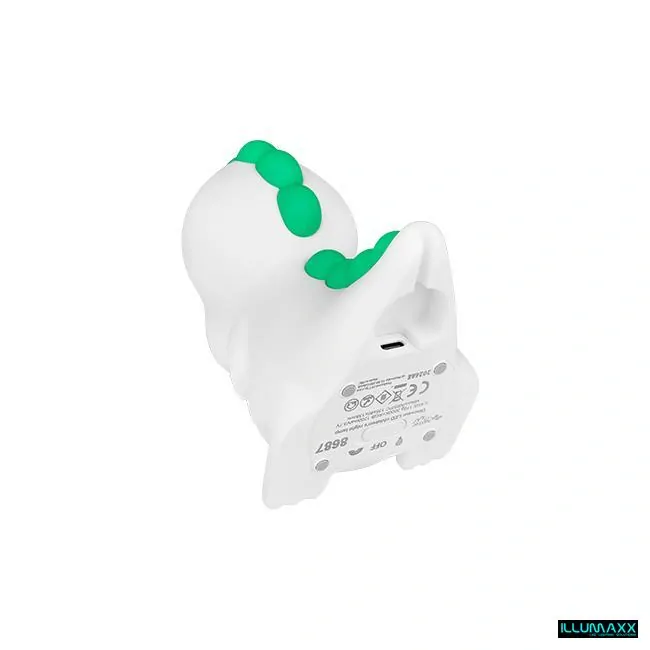 Noční světlo tap tap light DINOSAURUS, 2,5W , napájení kabelem USB-C, 
