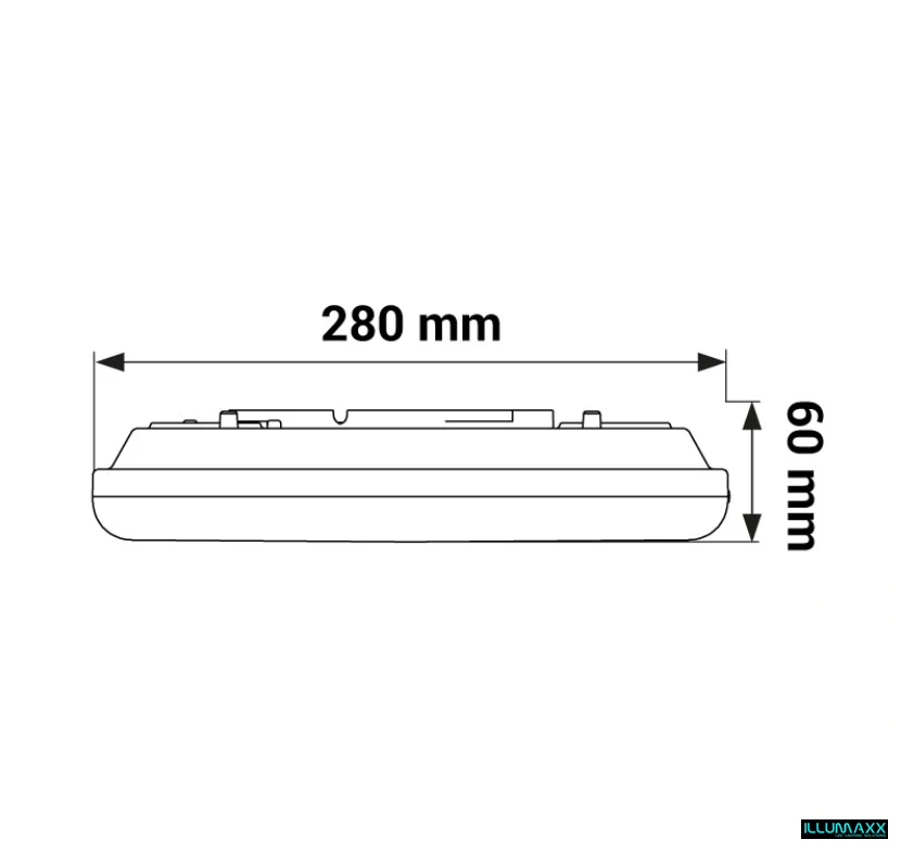 LED vodotěsné svítidlo IP64, 24W, 4000K, 2475LM
