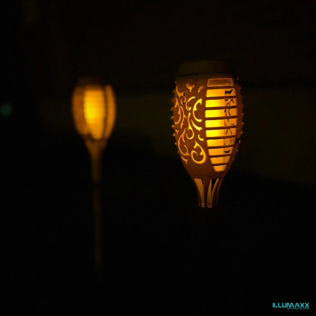 ILLUMAXX Svítidlo venkovní solární SOLAR MINISPARK BAMBOO se soumrakovým čidlem