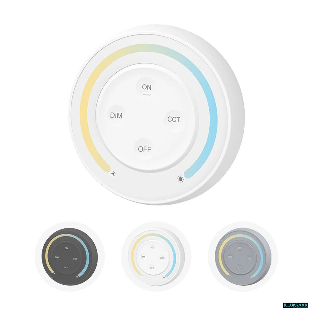 Nástěnný ovladač stmívač S1-W pro CCT LED pásky, bílý