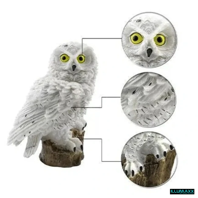 ILLUMAXX Svítidlo venkovní solární SOLAR OWL se soumrakovým čidlem, výška 40cm