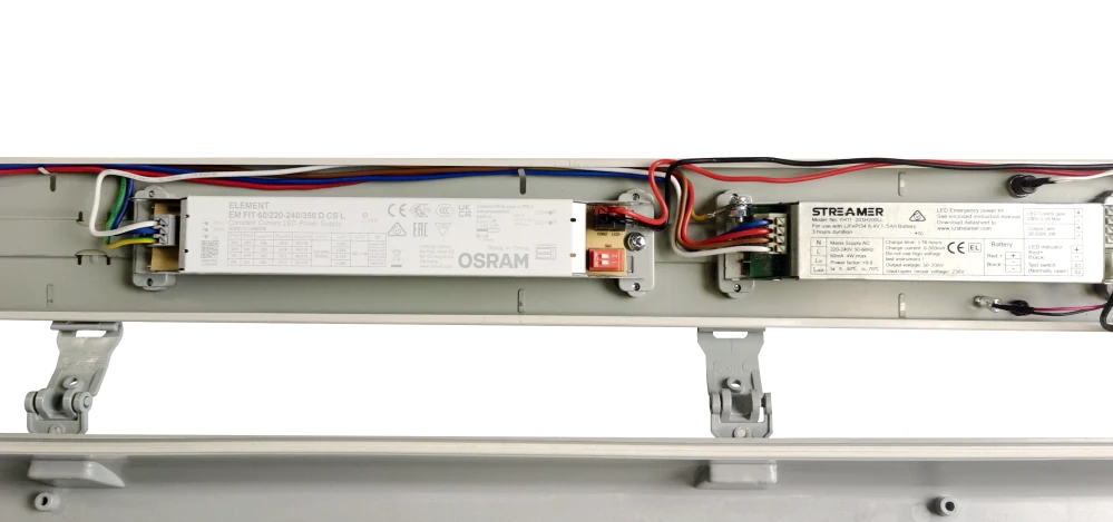 LED prachotěsné svítidlo 36W 4320lm PC 4000K s nouzovým modulem na 3 hodiny