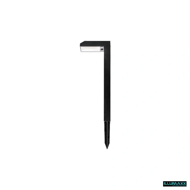 Solární zahradní LED sloupek SLIM 3CCT černý