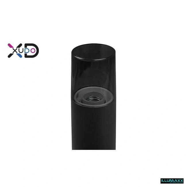 Venkovní zahradní sloupek E27 XD 80 cm kulatý černý IP44