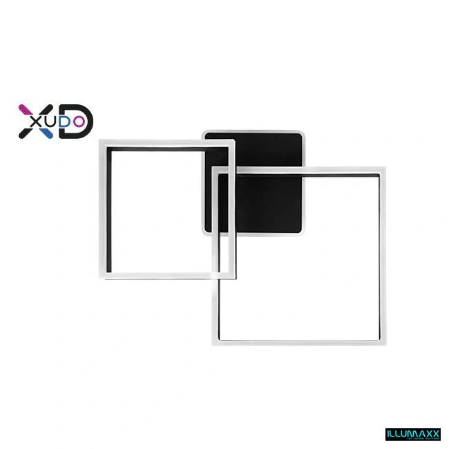 ILLUMAXX LED stropní svítidlo 55 W 65 × 50 cm černé
