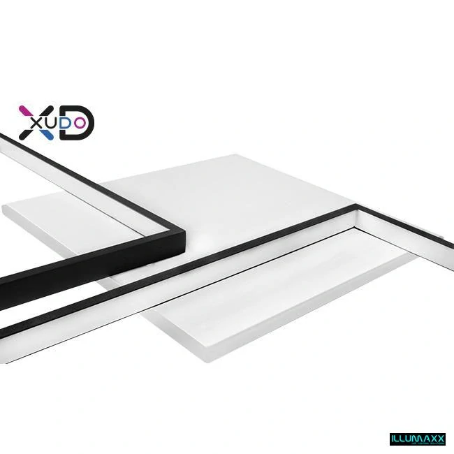ILLUMAXX LED stropní svítidlo 57 W 79 × 58 cm CCT černé s dálkovým ovladačem