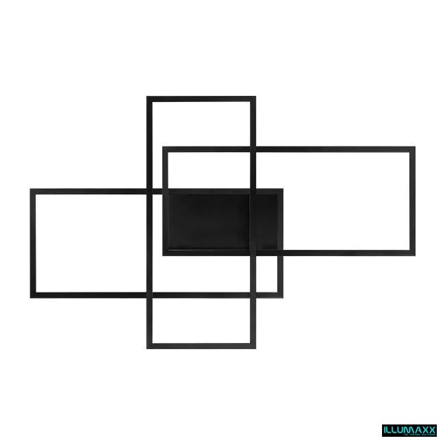 ILLUMAXX LED stropní svítidlo ORION černé