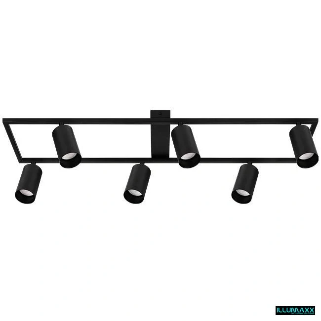ILLUMAXX LED bodové stropní svítidlo BUMO 6 GU10 černé