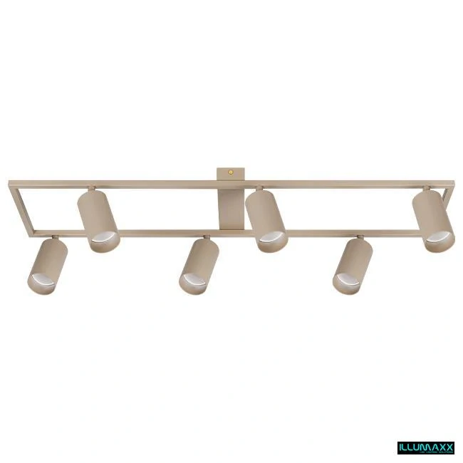 ILLUMAXX LED bodové stropní svítidlo BUMO 6 GU10 béžové
