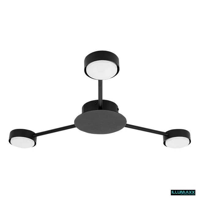 ILLUMAXX LED bodové stropní svítidlo ZIBO 3 černé
